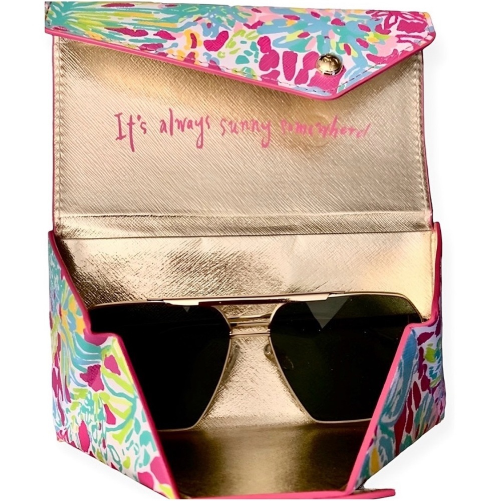 Lilly Pulitzer Spot Ya Collapsible Sunglass Case
